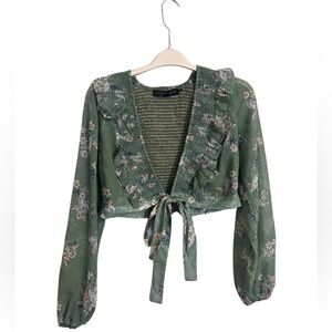 House of Harlow - Juniper Top - wrap-tie crop